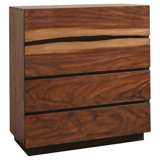 Winslow - 4-Drawer Bedroom Chest - Smokey Walnut CoasterElevations