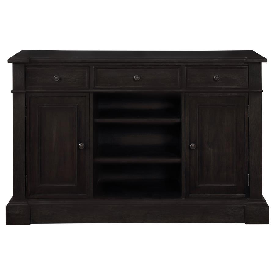 Phelps - 2 Door Sideboard Buffet Cabinet - Distressed Noir