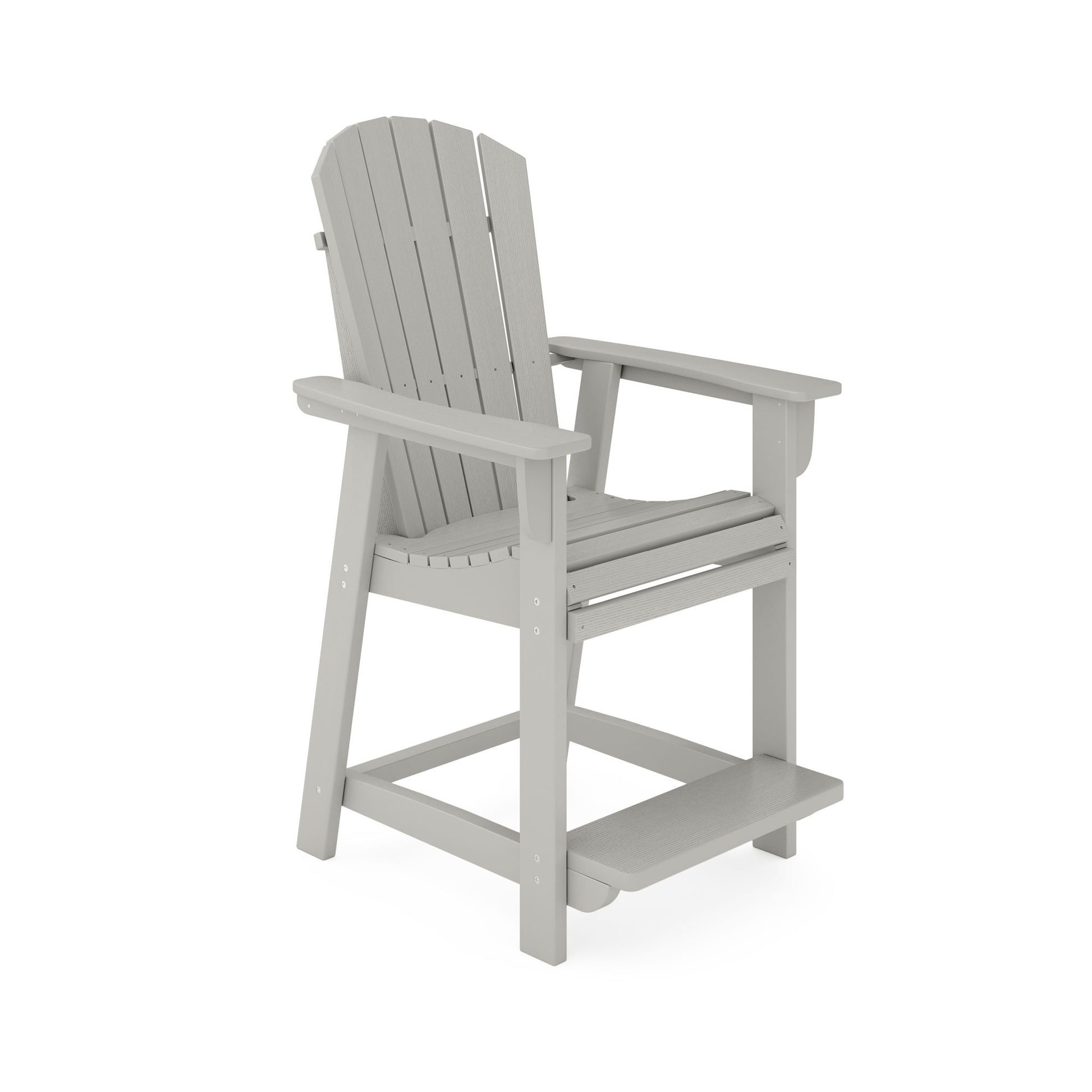 Adirondack Style Counter Chair Stylish HDPE Poly Lumber For Dining, Patio, And Garden Comfort Home Essentials