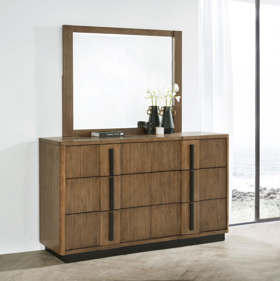 Terrace - 6-Drawer Dresser And Mirror - Ash Brown Coaster Fine Furniture