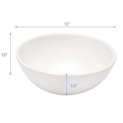Modern Ceramic Circular Vessel Bathroom Sink Daily Nest