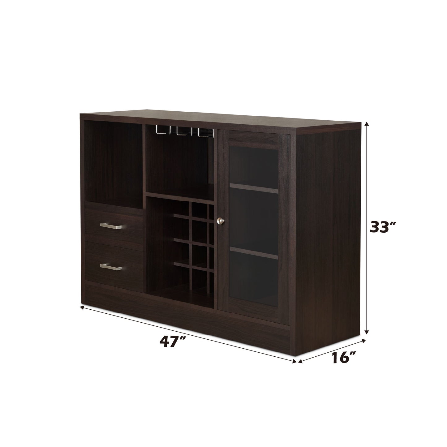 Hazen - Wine Cabinet III - Espresso Acme