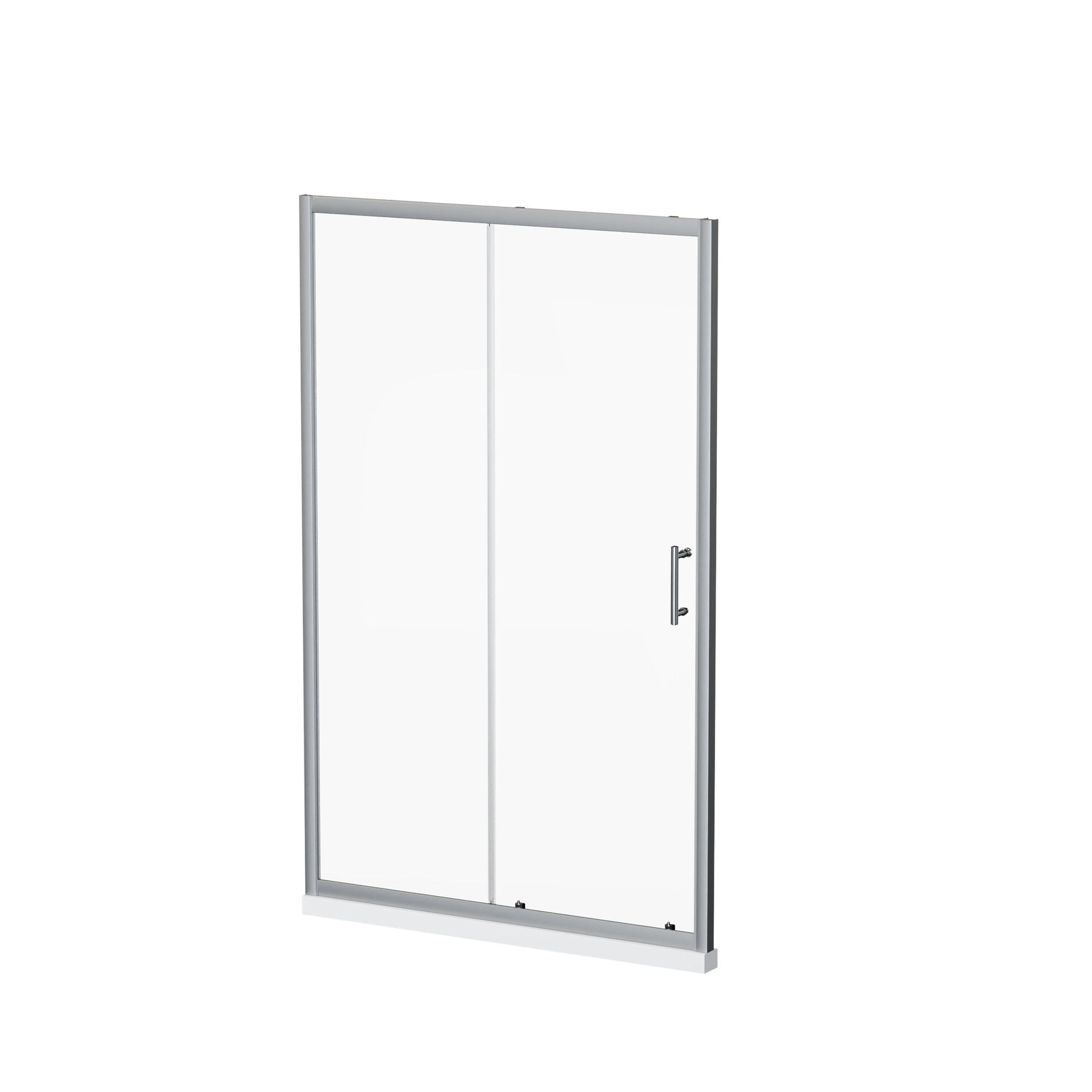 Single Sliding Shower Door With Handle - Chrome Daily Nest