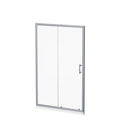 Single Sliding Shower Door With Handle - Chrome Daily Nest