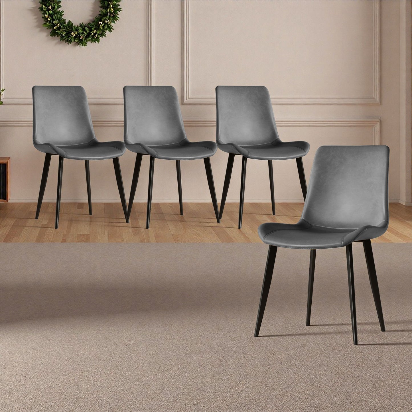 Modern Dining Chairs Ergonomic Design For Kitchen (Set of 4) Home Essentials