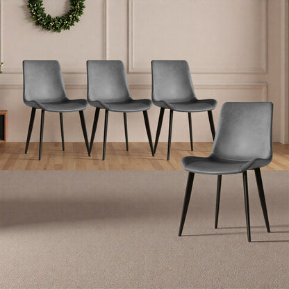 Modern Dining Chairs Ergonomic Design For Kitchen (Set of 4) Home Essentials