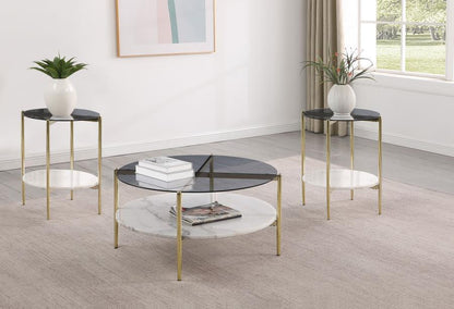 Jonelle - Round Coffee Table Set Coaster Fine Furniture