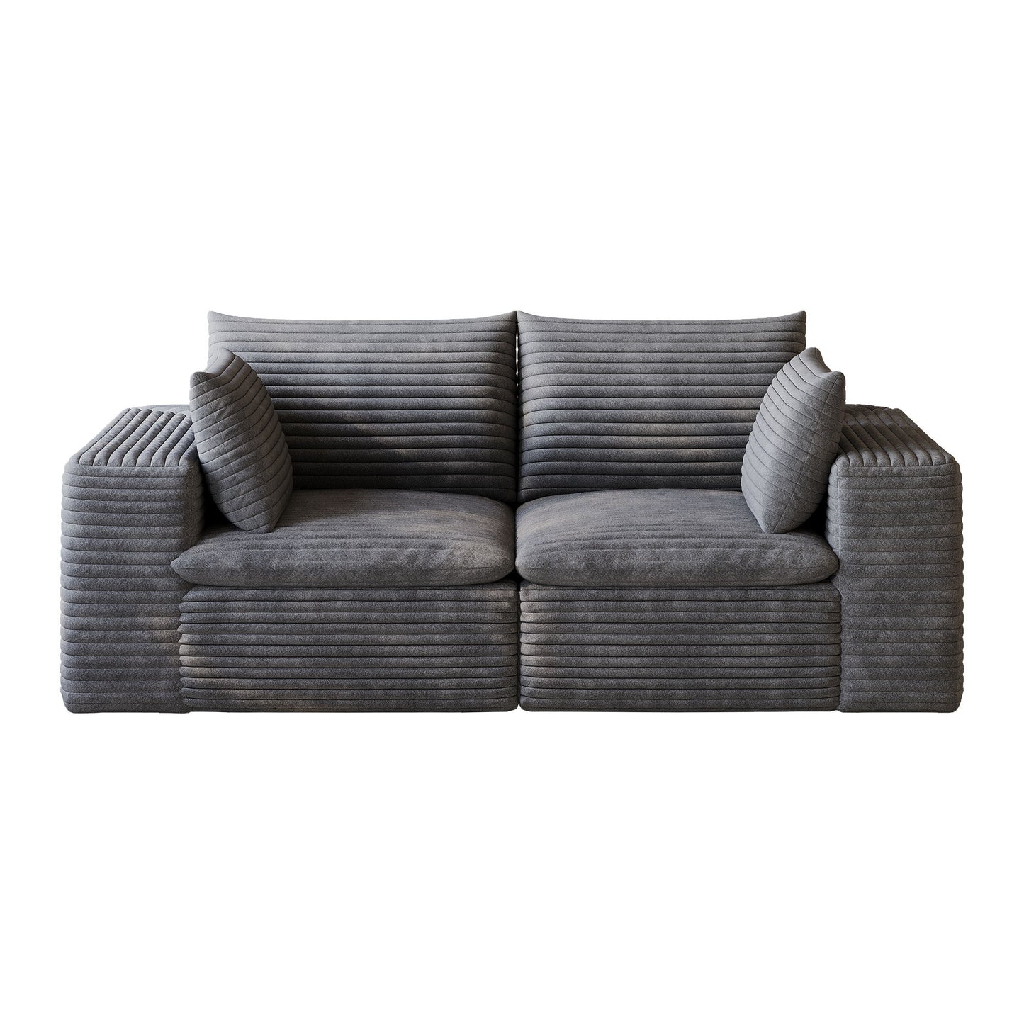 Cloud Sofa, Deep Seat Couches, Removable Cushion For Living Room - Dark Gray Home Essentials