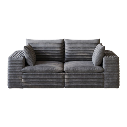 Cloud Sofa, Deep Seat Couches, Removable Cushion For Living Room - Dark Gray Home Essentials