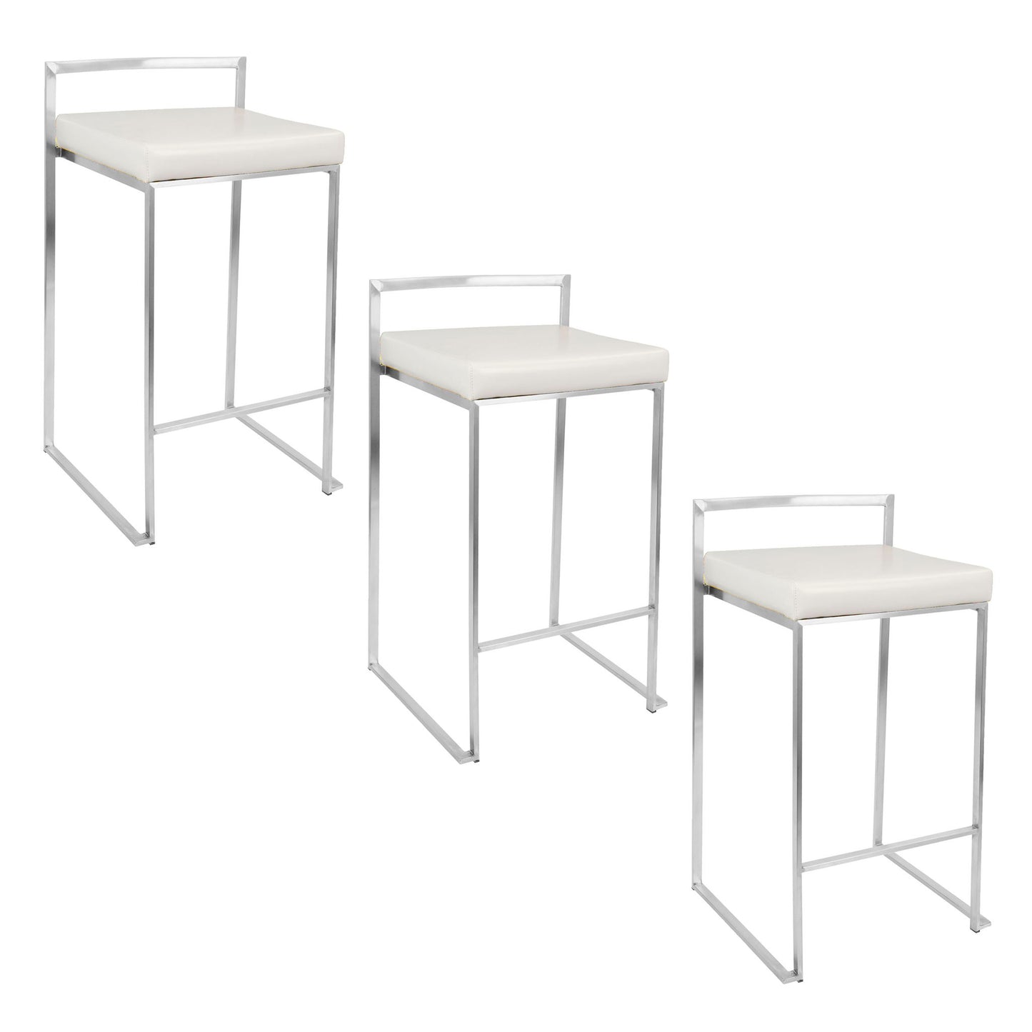 Fuji - Elegant Design Contemporary Stackable Counter Stool Lumi Source