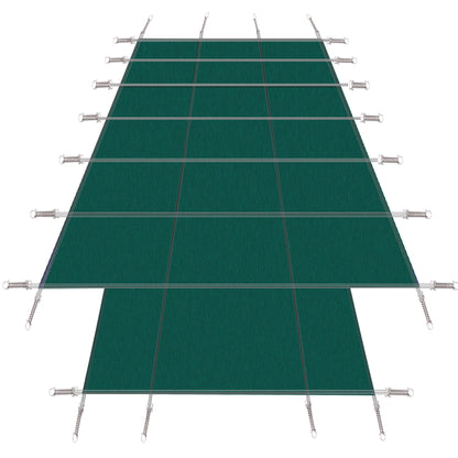 16 X 32 Ft High Strength Pool Safety Cover For Inground Winter Swimming Pools With Center End Step Daily Nest