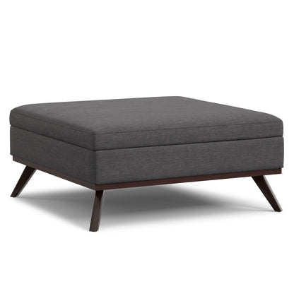 Owen - Multifunctional Square Coffee Table Storage Ottoman Simpli-Home