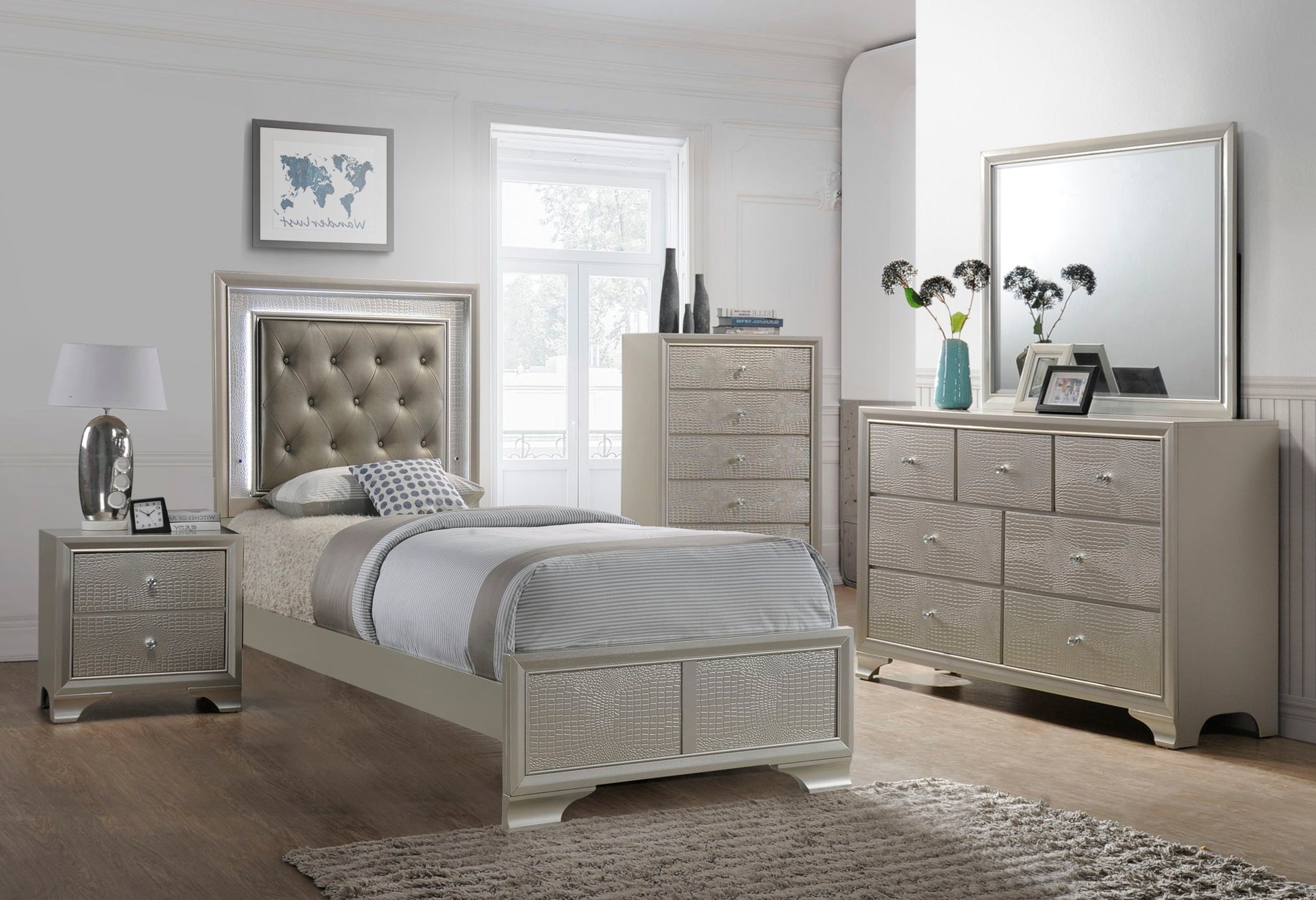 Lyssa - Bedroom Set Crown Mark