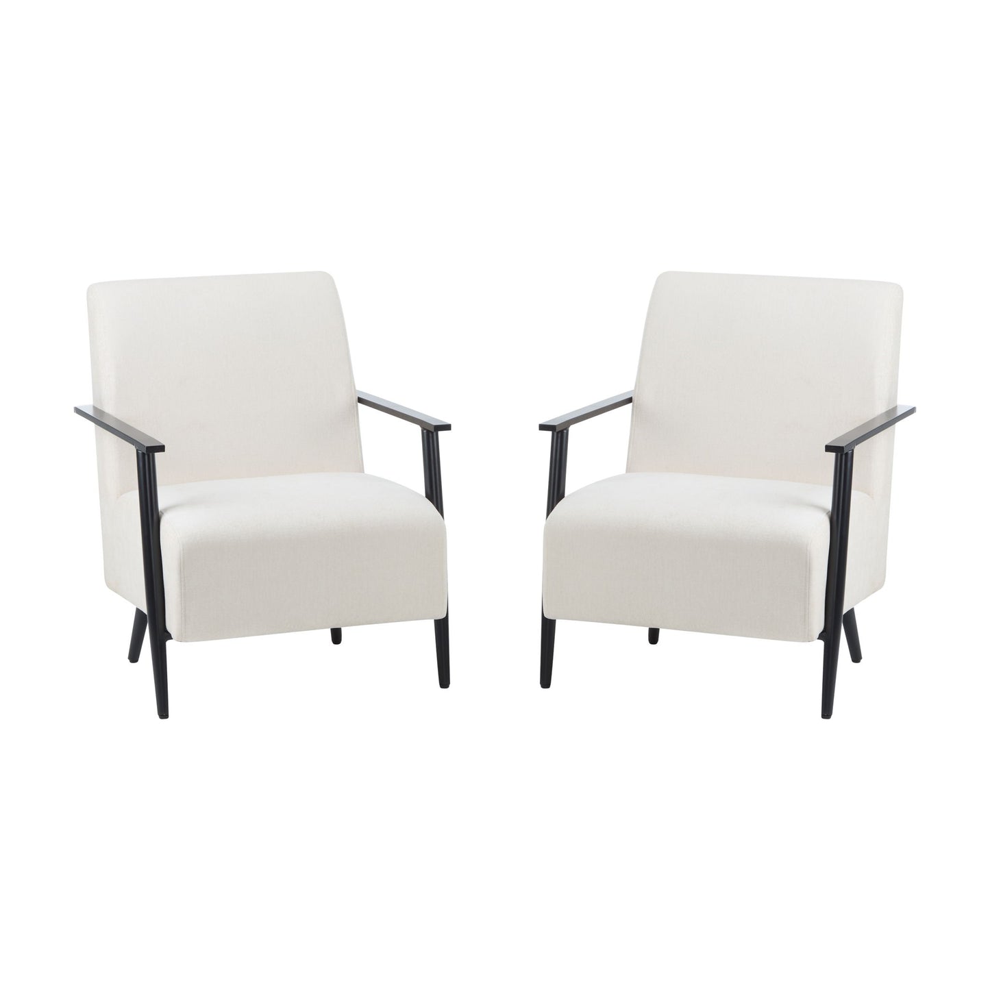 Modern Lounge Chair With Upholstery Noble House