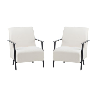 Modern Lounge Chair With Upholstery Noble House