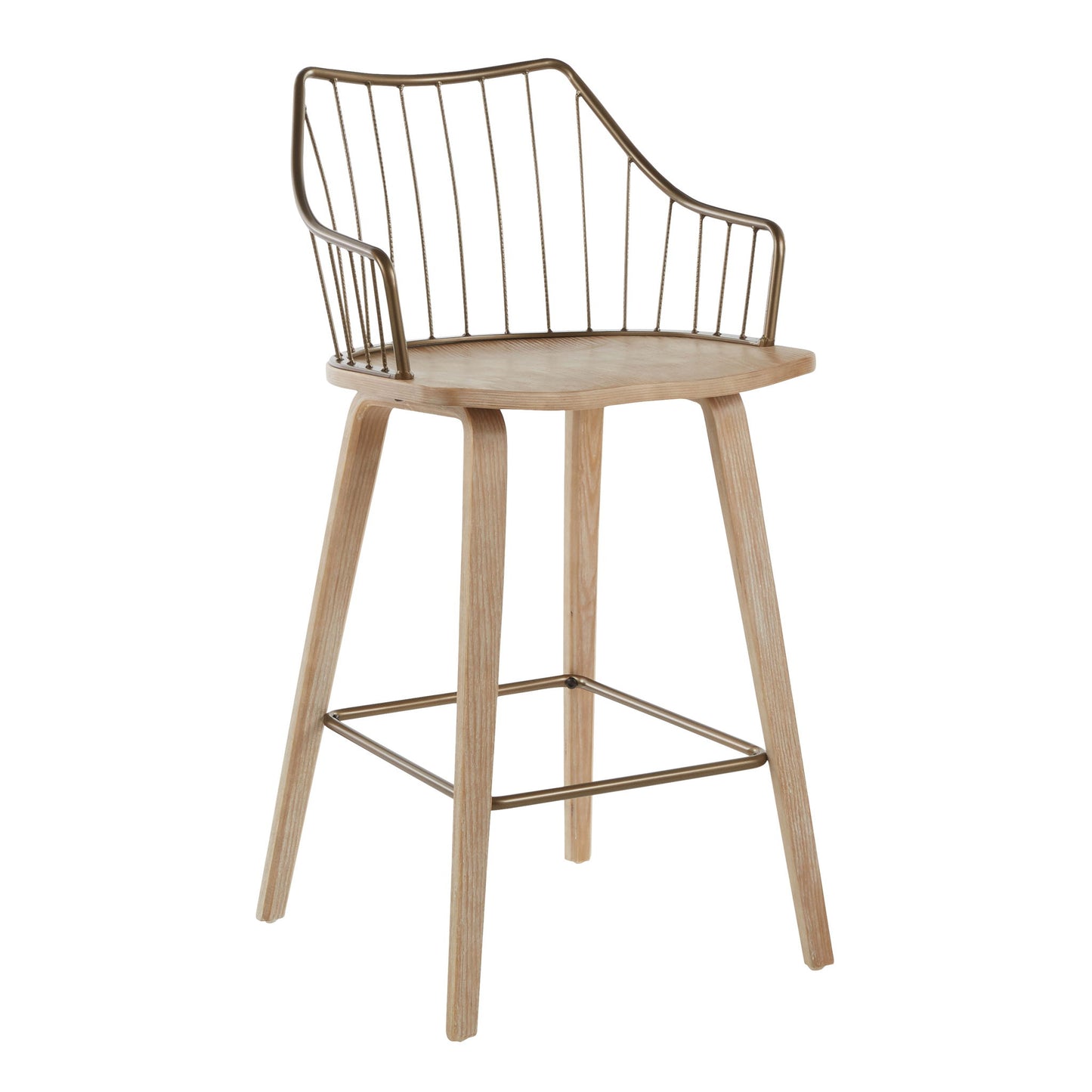 Winston - Farmhouse Counter Stool Lumi Source