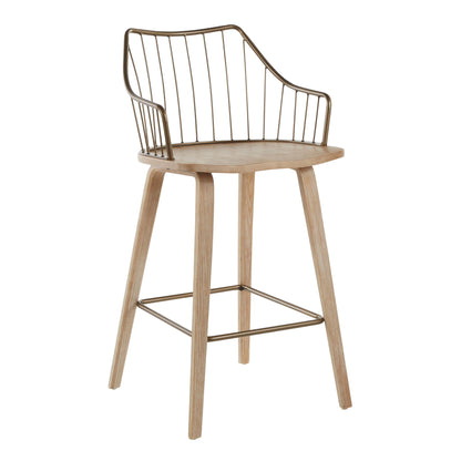 Winston - Farmhouse Counter Stool Lumi Source
