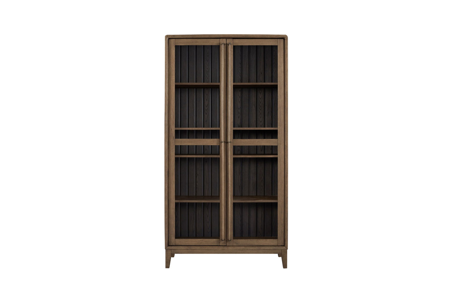 Display Cabinet - Latte / Peppercorn Bernards Furniture