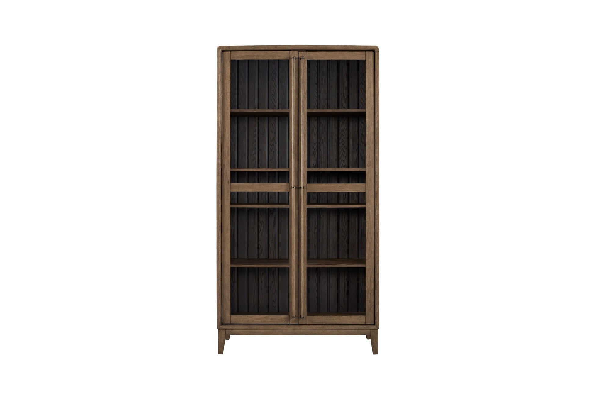 Display Cabinet - Latte / Peppercorn Bernards Furniture