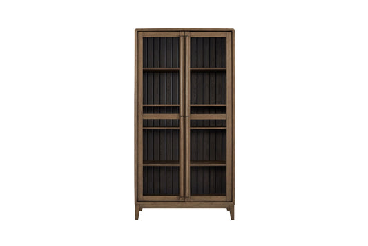 Display Cabinet - Latte / Peppercorn Bernards Furniture