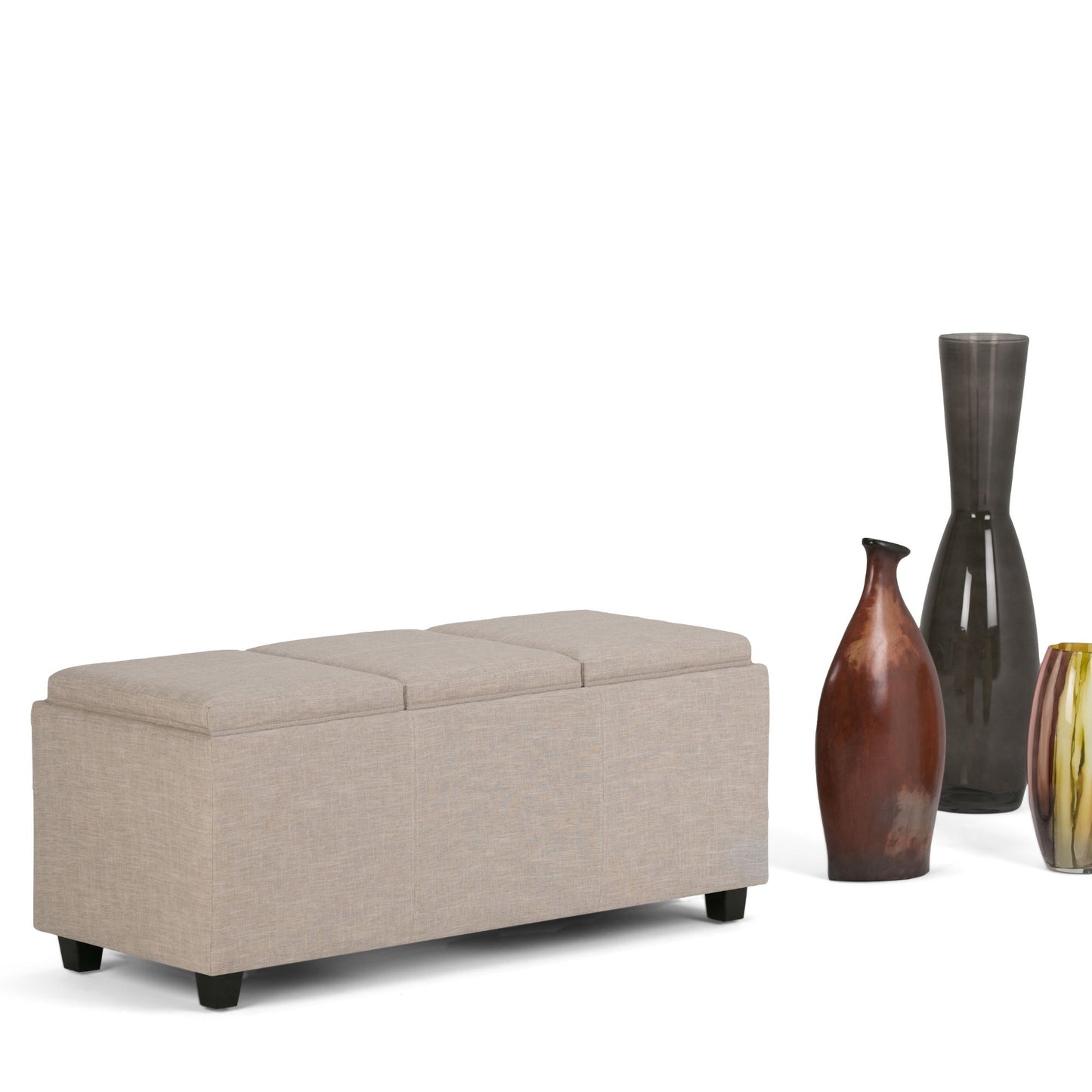 Avalon - Upholstered Storage Ottoman Simpli-Home
