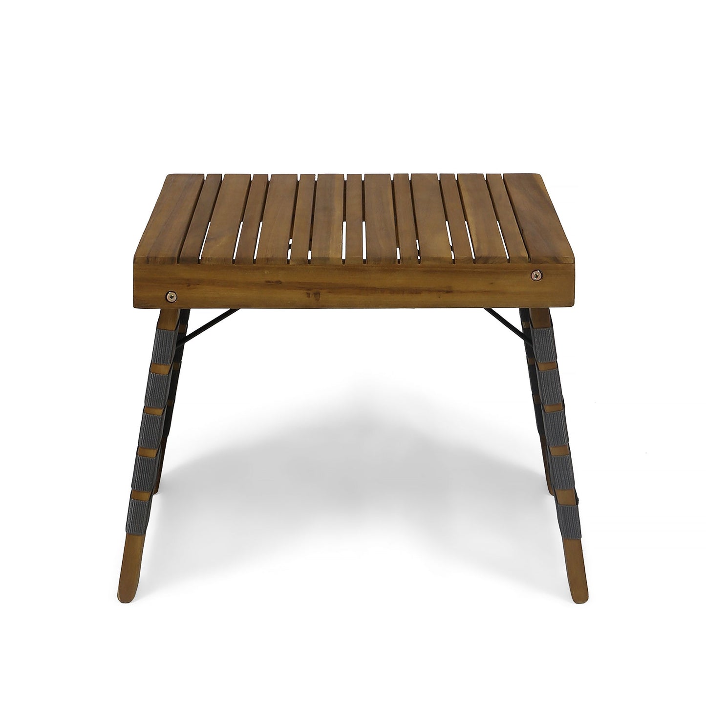 Outdoor Wooden Foldable Side Table - Teak Noble House