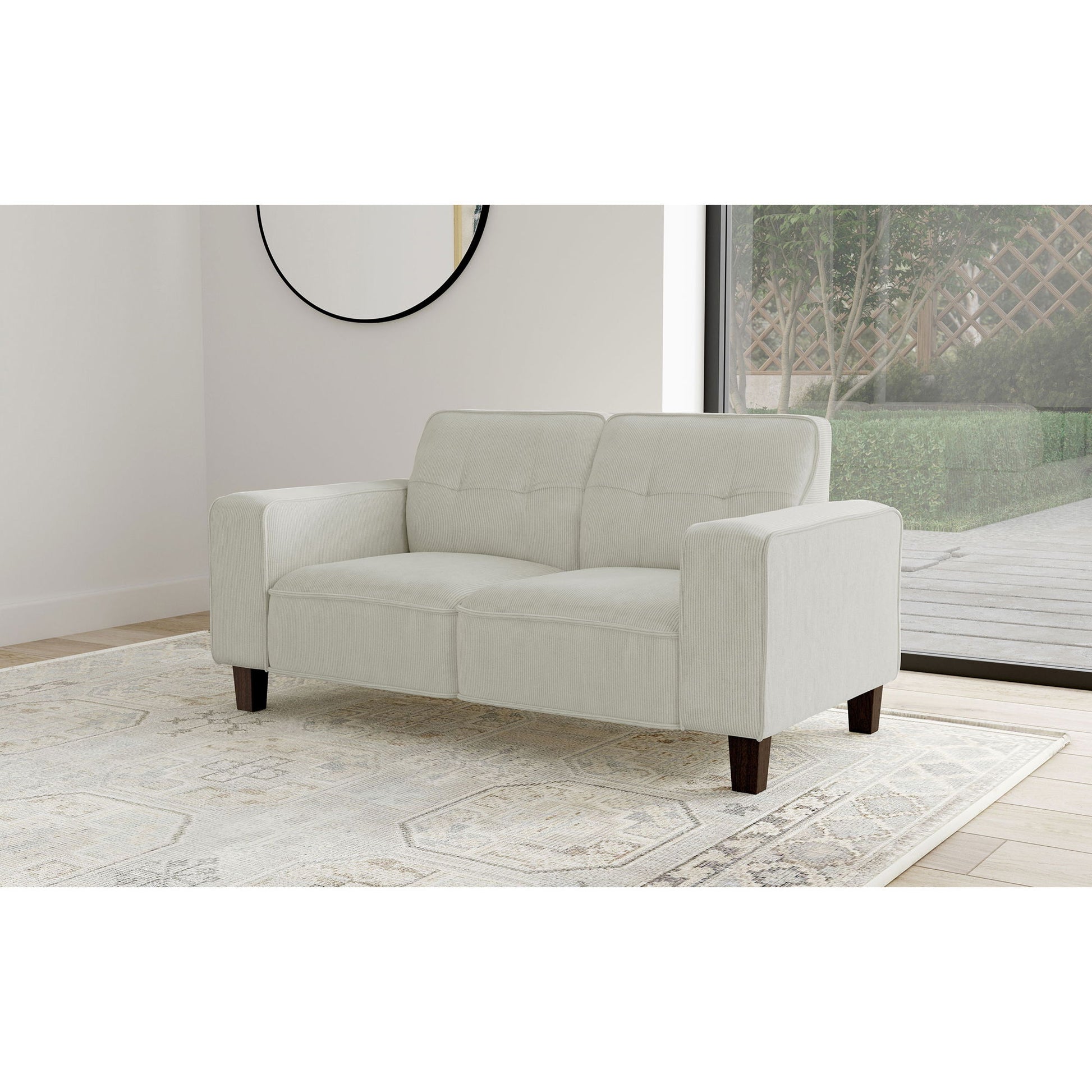 Xana - Track Arm Tufted Loveseat - Greige Furniture Max