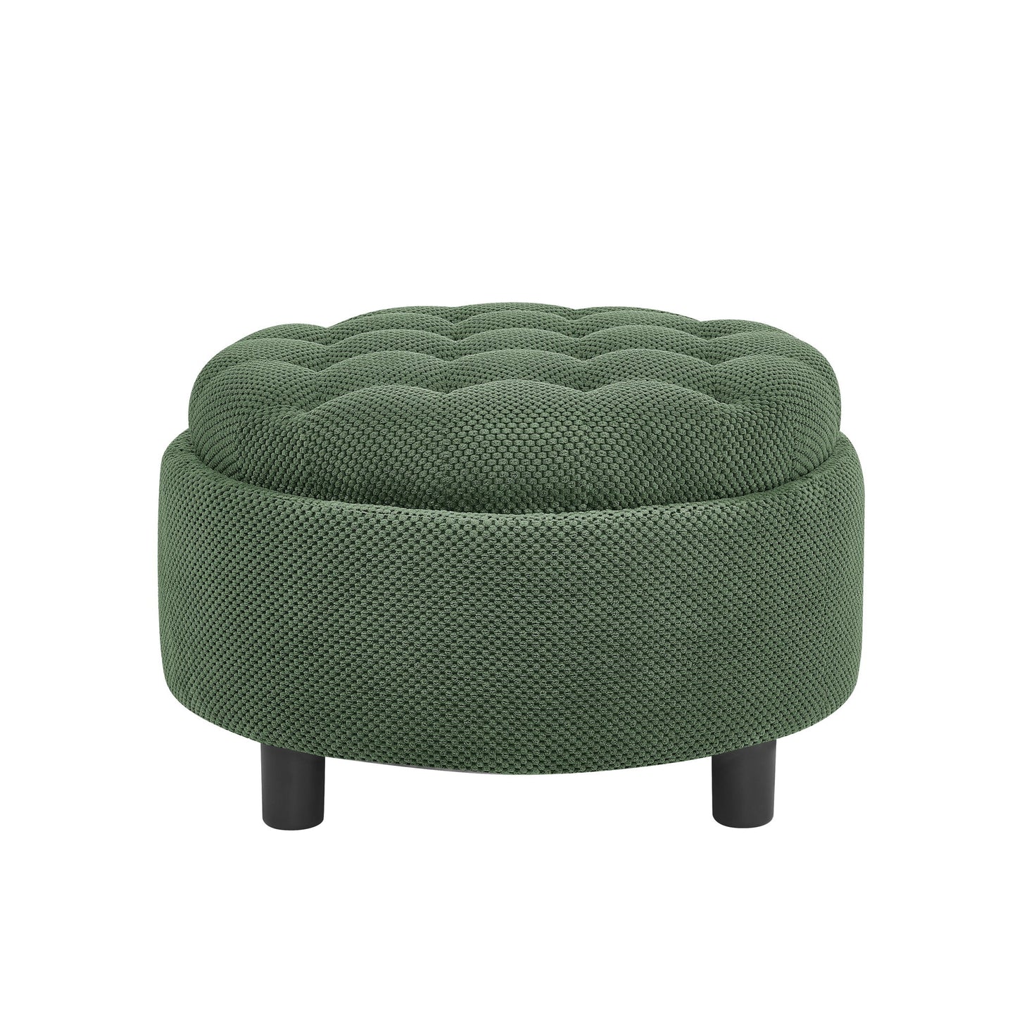 Storage Round Footstool Table Ottoman Home Essentials
