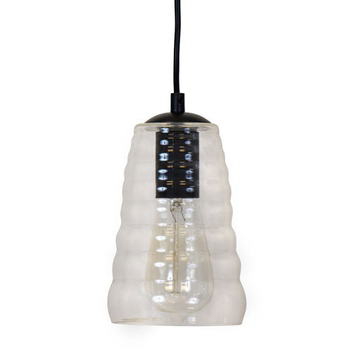 Torus - Long Industrial Pendant - Clear Lumi Source