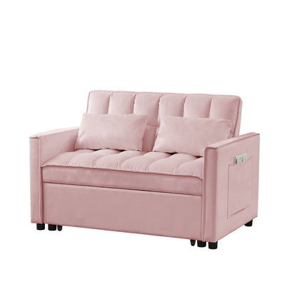 Velvet Loveseat Sofa Bed