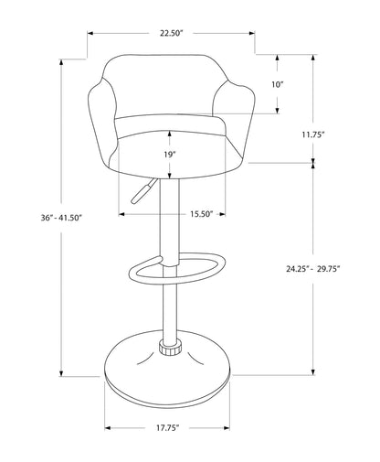 Swivel Stool Bar Height, Adjustable Versatile Seating, Contemporary & Modern 8th Street