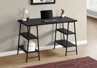 Computer Desk For Home Office, Storage Shelves, Industrial Design 8th Street