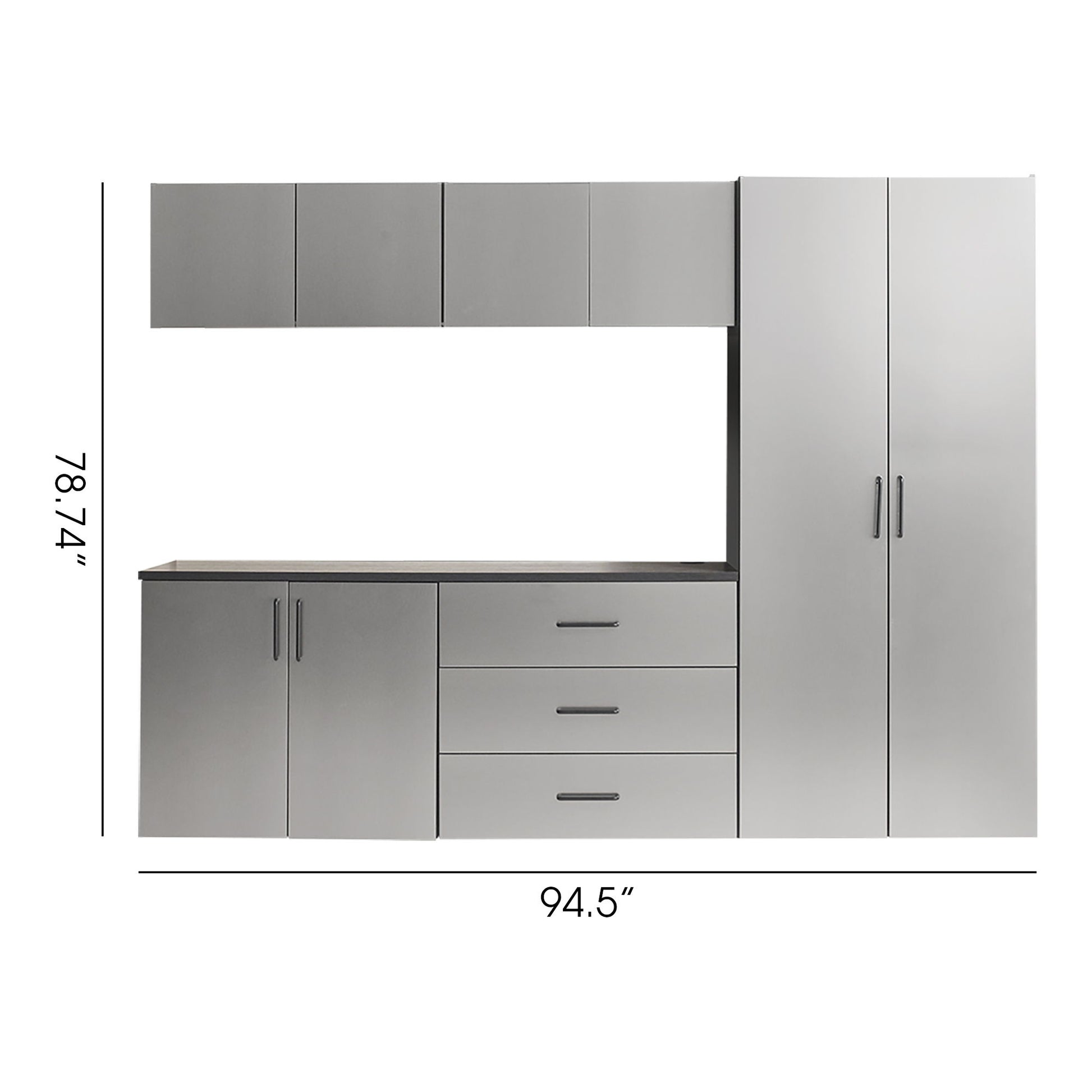 Astro Series - Garage Cabinet Set B With Soft Closing Drawers Daily Nest