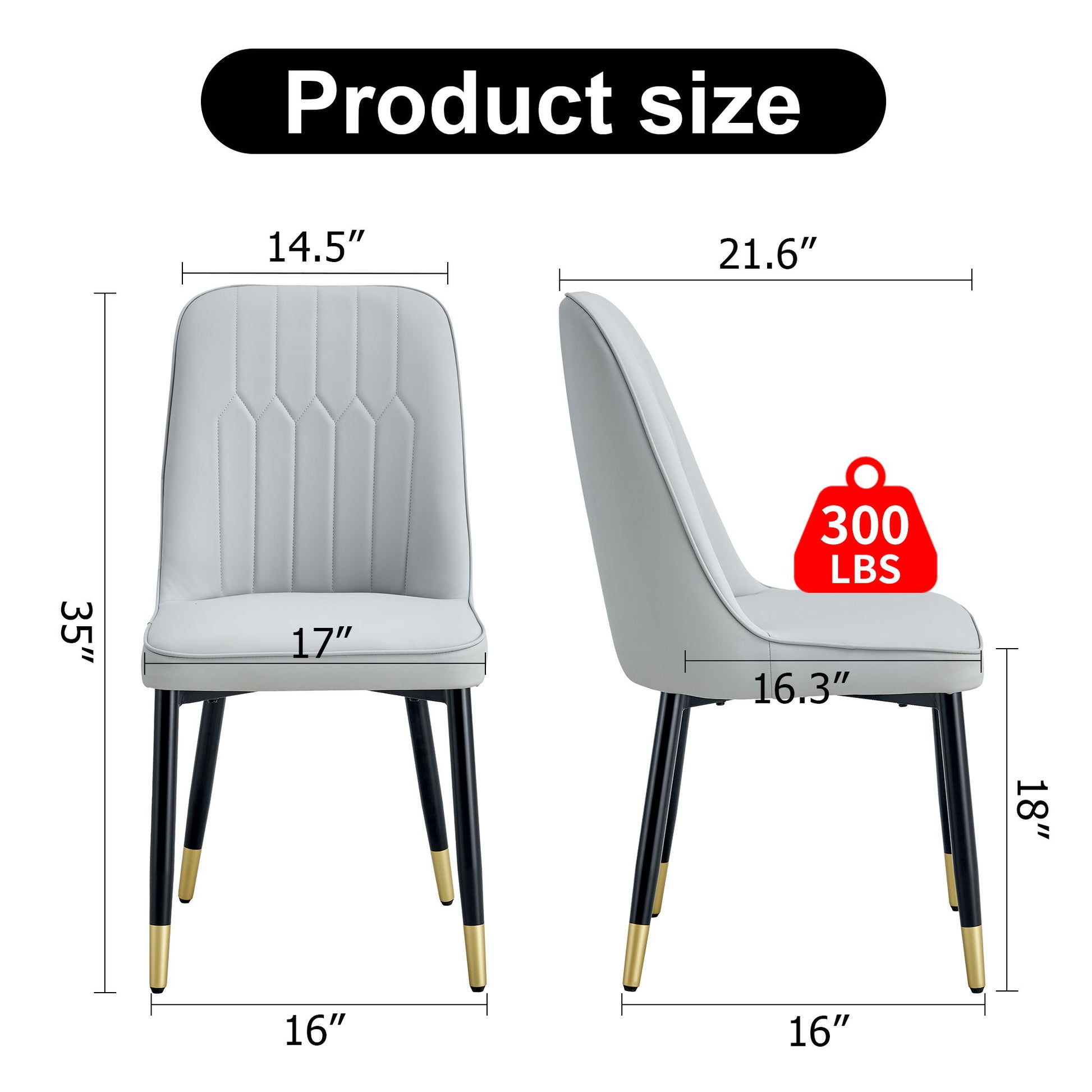 Modern Chair With Metal Legs Home Essentials