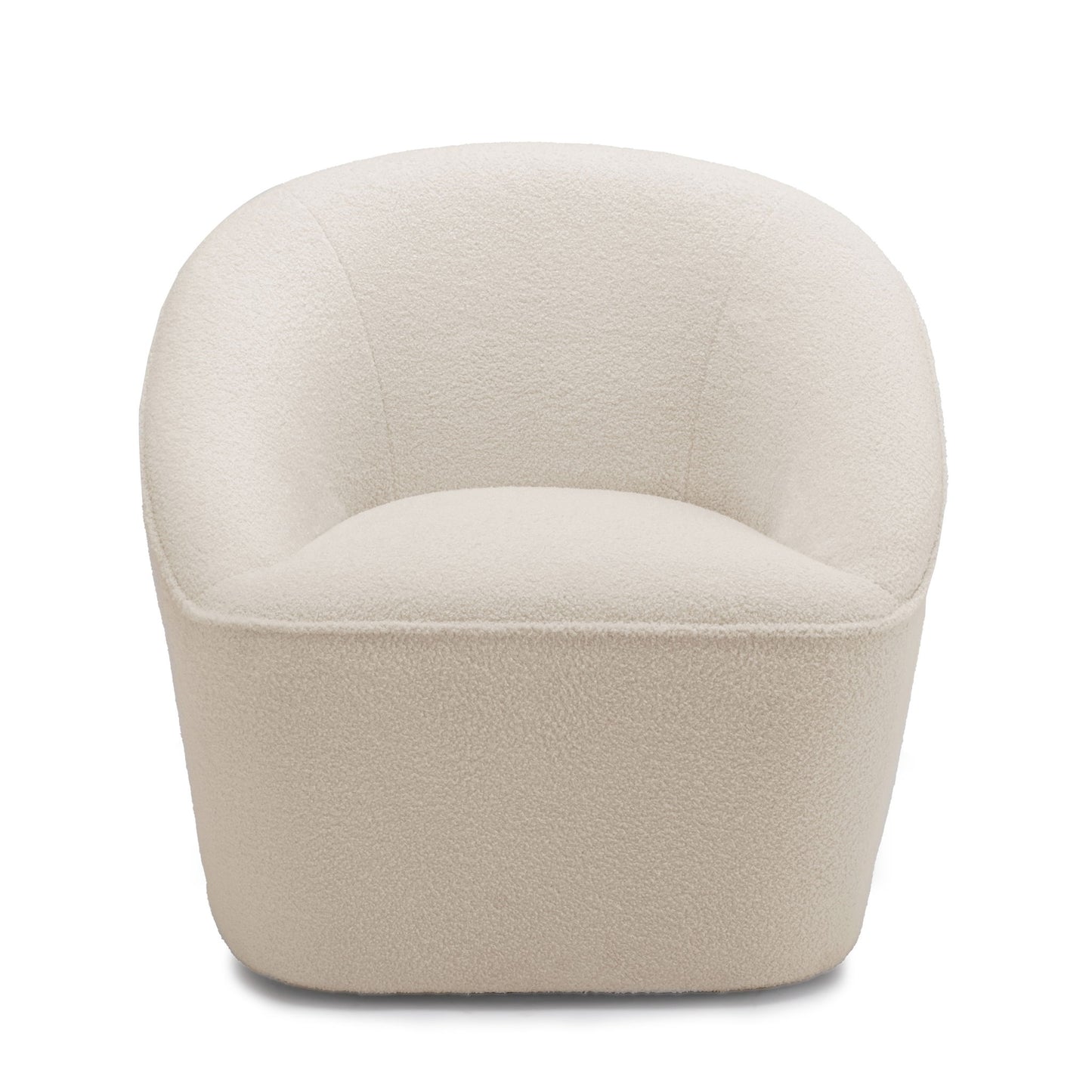 Anson - Swivel Chair With Soft Rounded Back - Off White Home Essentials