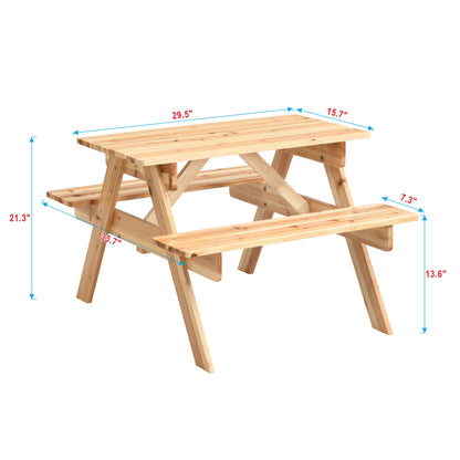 Durable Solid Wood Children's Dining Table And Chairs Set, Multi-Functional Home Essentials