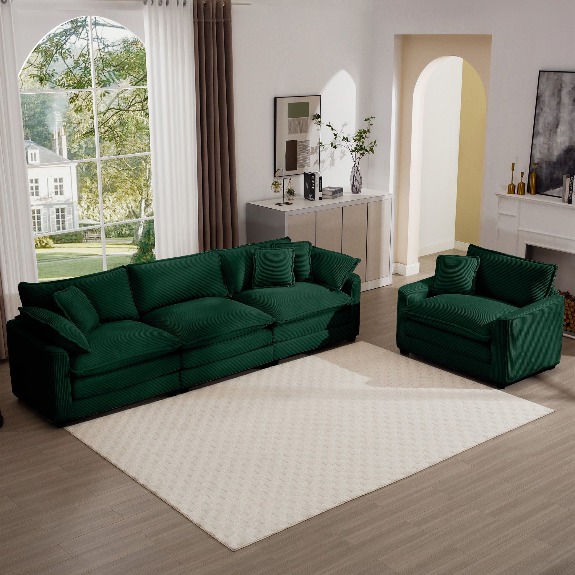 Elegant Oversized Sectional Sofa Set With Deep Seats And Flexible Layout Home Essentials