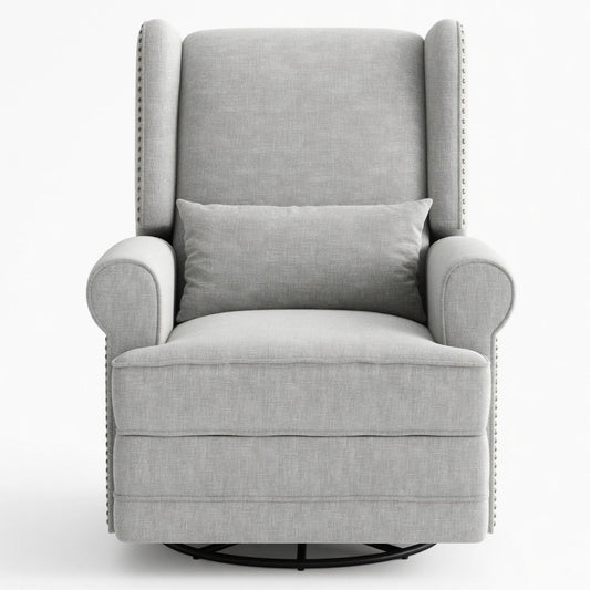 Extra Wide Swivel Recliner Glider Chair With Footrest Home Essentials