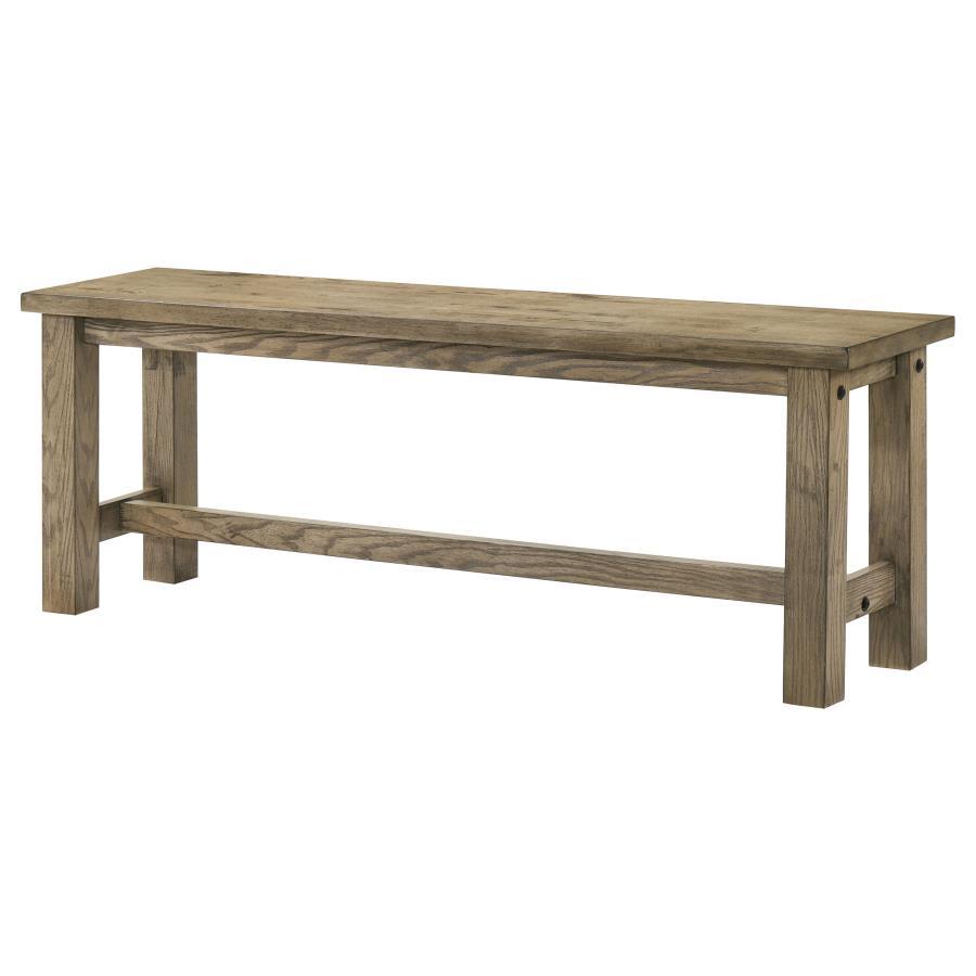 Cardova - 51" Solid Wood Dining Bench - Vineyard Oak Coaster Fine Furniture
