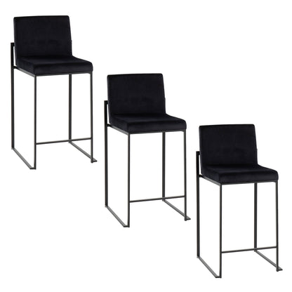 Fuji - Contemporary Modern Elegance, High Back Counter Stool Lumi Source