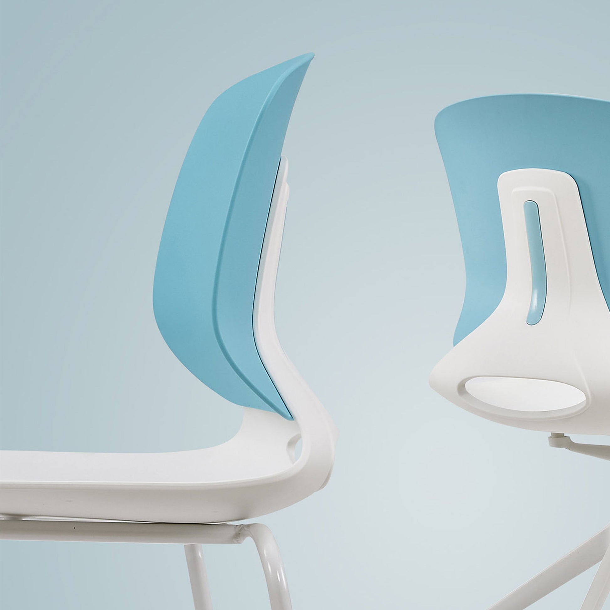 Ergonomic Backrest Stacking Chairs (Set of 4) Home Essentials