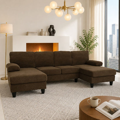 U-Shaped Sofa With Dual Chaise Home Essentials