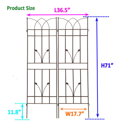 Metal Garden Trellis Rustproof For Climbing Plants Outdoor Flower Support Daily Nest