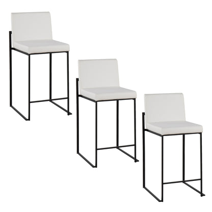 Fuji - Contemporary Modern Elegance, High Back Counter Stool Lumi Source