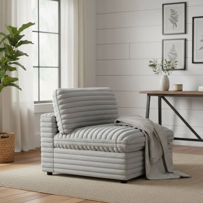 Jenny - Armless Slipper Chair - Gray Ridgecrest Home