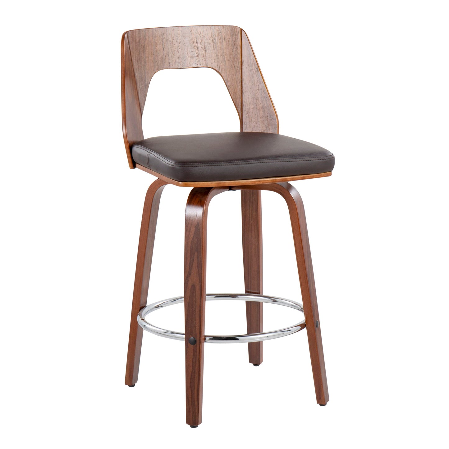 Trilogy - Mid Century Modern Counter Stool (Set of 2) Lumi Source