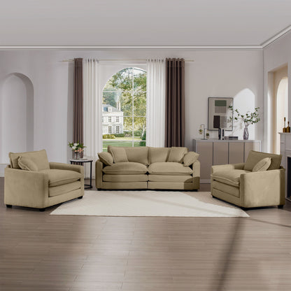 Elegant Oversized Sectional Sofa Set With Deep Seats And Flexible Layout Home Essentials