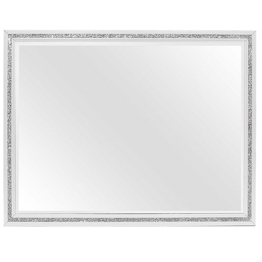 Almera - Glitter Mirror - White Global Furniture USA