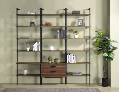 Owens - 3 Piece Wall Mounted Bookshelf Set - Walnut Coaster Fine Furniture