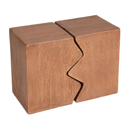 Rectangular Outdoor Indoor Accent Side Table (Set of 2) Noble House